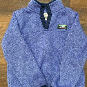 LLBean Little Kids Sweater Fleece Medium Size 5-6